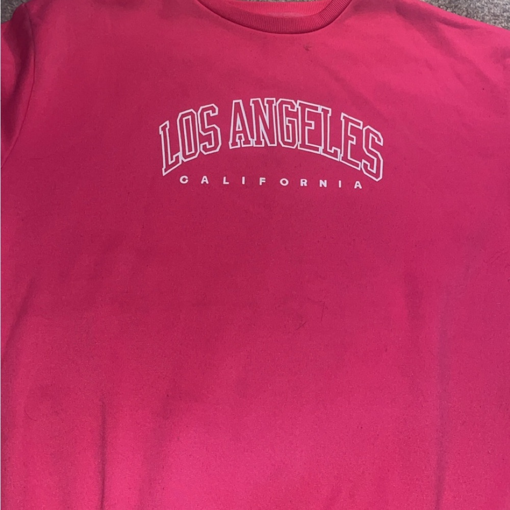 SHEIN Pink Crew Neck Sweater